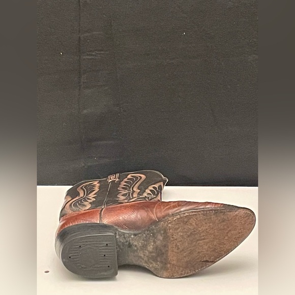 Tony Lama, Brown, Leather and Reptile Western Boots Black Label Size 9E 8563 - Picture 10 of 16